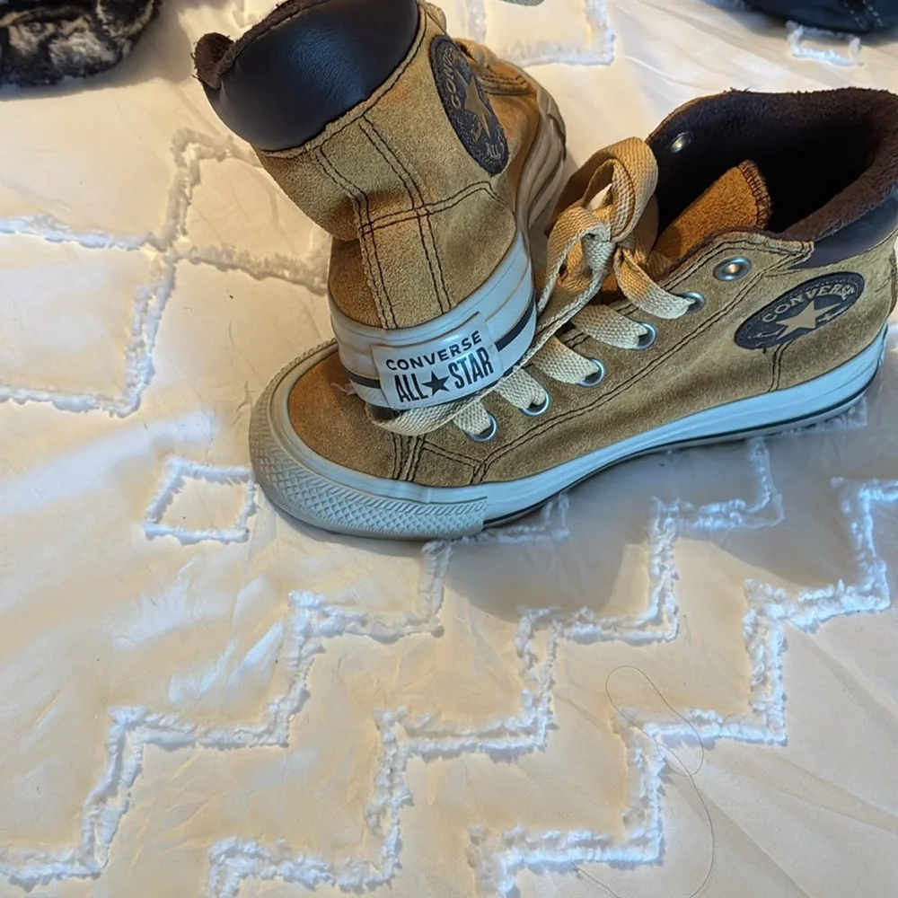 Converse Kids High-Top Sneakers in Mustard Yellow